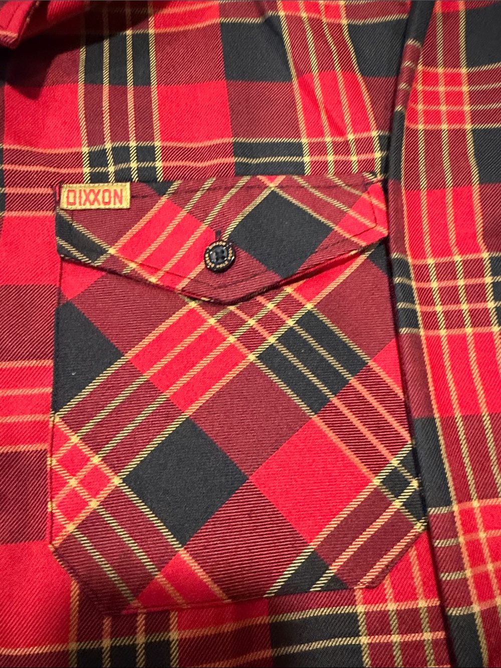 DIXXON Red and Black Plaid Button-Down Flannel - Picture 4 of 8